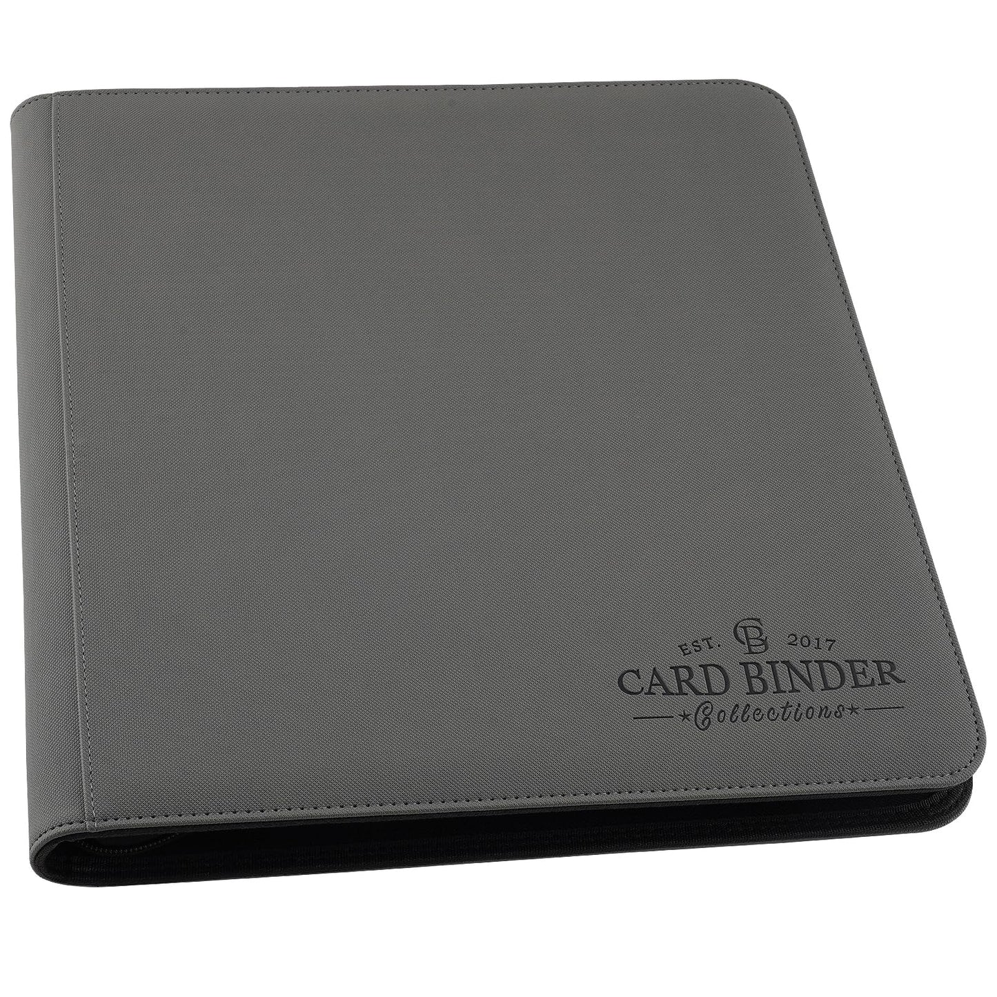 Hot 9 Pocket Card Binder, Premium Zip Trading Card Binder, 540 Double Sided Pocket PU Collection Binder, Collector Album, Card Folder for MTG, TCG, Sports Cards (Black)