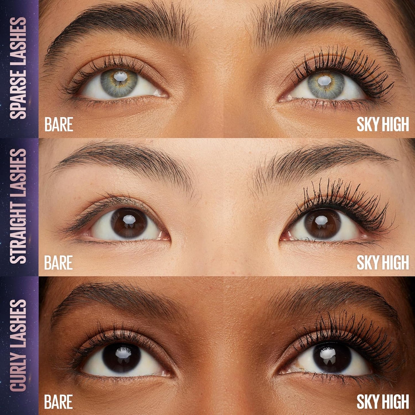 HotMaybelline Lash Sensational Sky High Washable Mascara Makeup, Volumizing, Lengthening, Defining, Curling, Multiplying, Buildable Formula, Cosmic Black, 1 Count