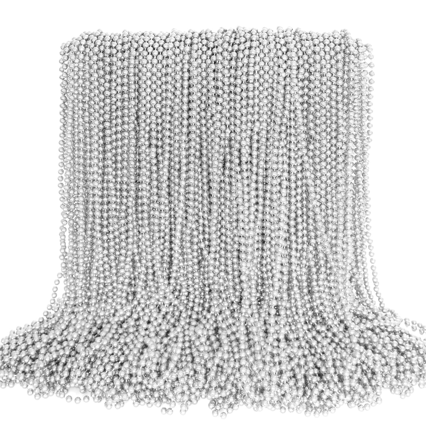 Hot100PCS 4th of July Accessories, 250th Anniversary Patriotic Beads Necklace Bulk, Fourth of July Red Blue Silver Necklace Party Favors, Beads for Veterans Day Parade Party Celebration Favors Decor