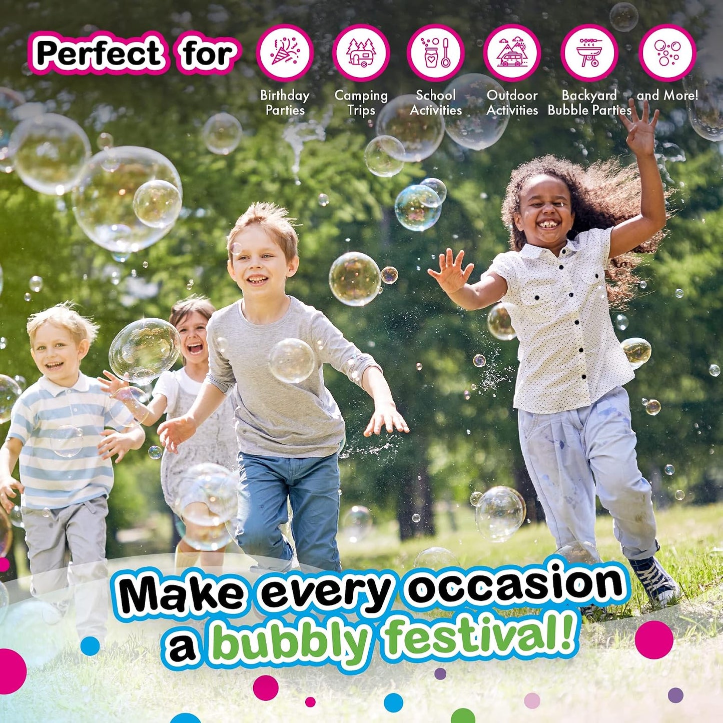 Hot 4 Big Bubble Wands: Making Giant Bubbles. Great Birthday Activity and Party Favor. Giant Bubble Solution Not Included.