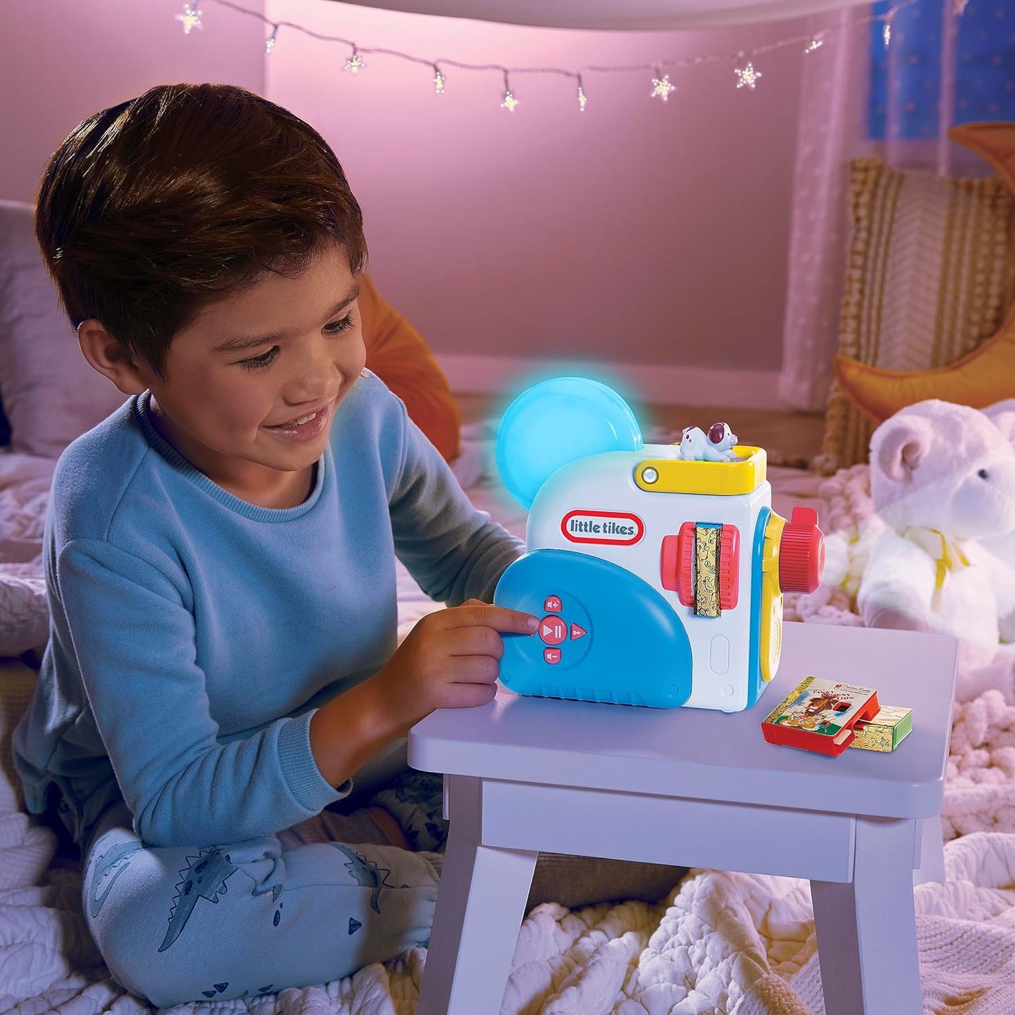 HotLittle Tikes Story Dream Machine Starter Set, Storytime, Books, Little Golden Book, Audio Play, The Poky Little Puppy Character, Nightlight, Toy Gift for Toddlers and Kids Girls Boys Ages 3+