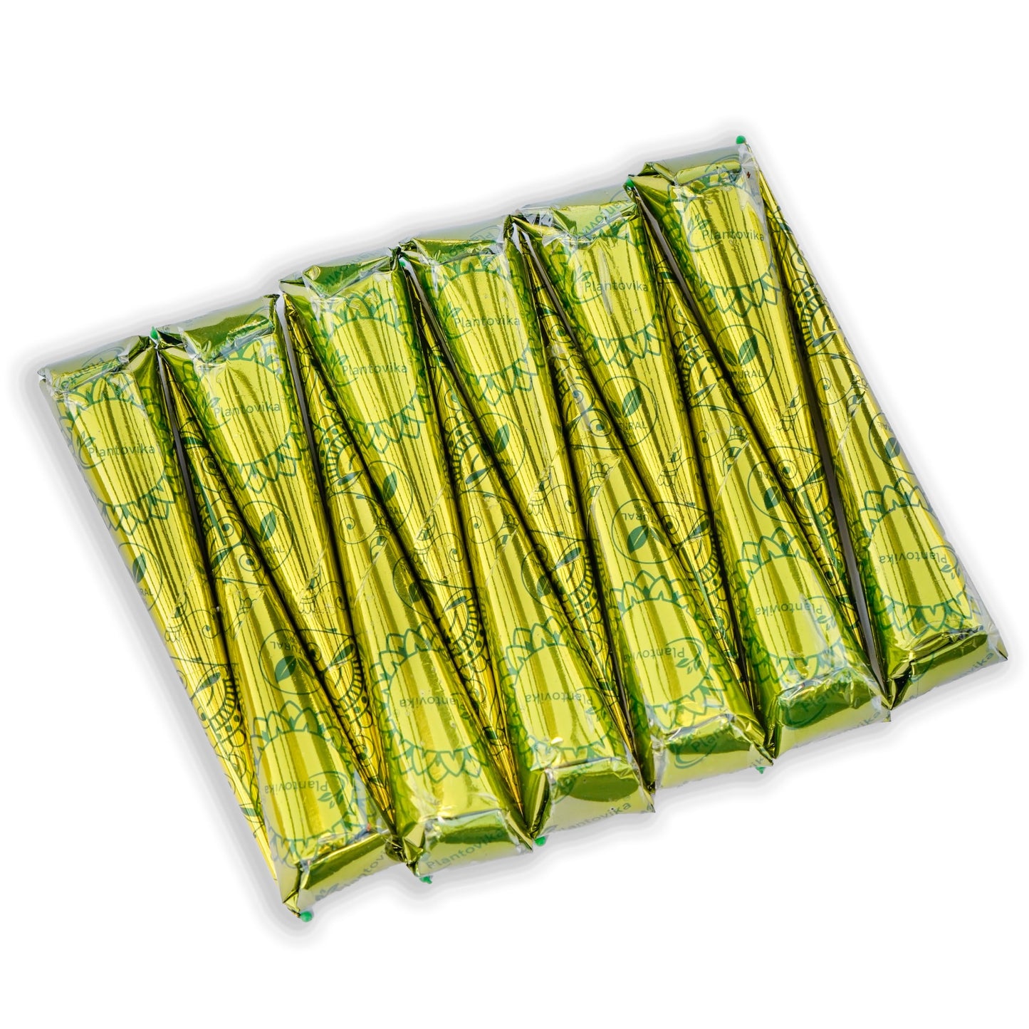 HotHenna Cone Made from 100% Natural Leaves | Fresh Ready-to-Use Pre-Filled Paste, Henna Tube | Dark Reddish Brown | No Additives | Long Lasting Color | Pack of 6