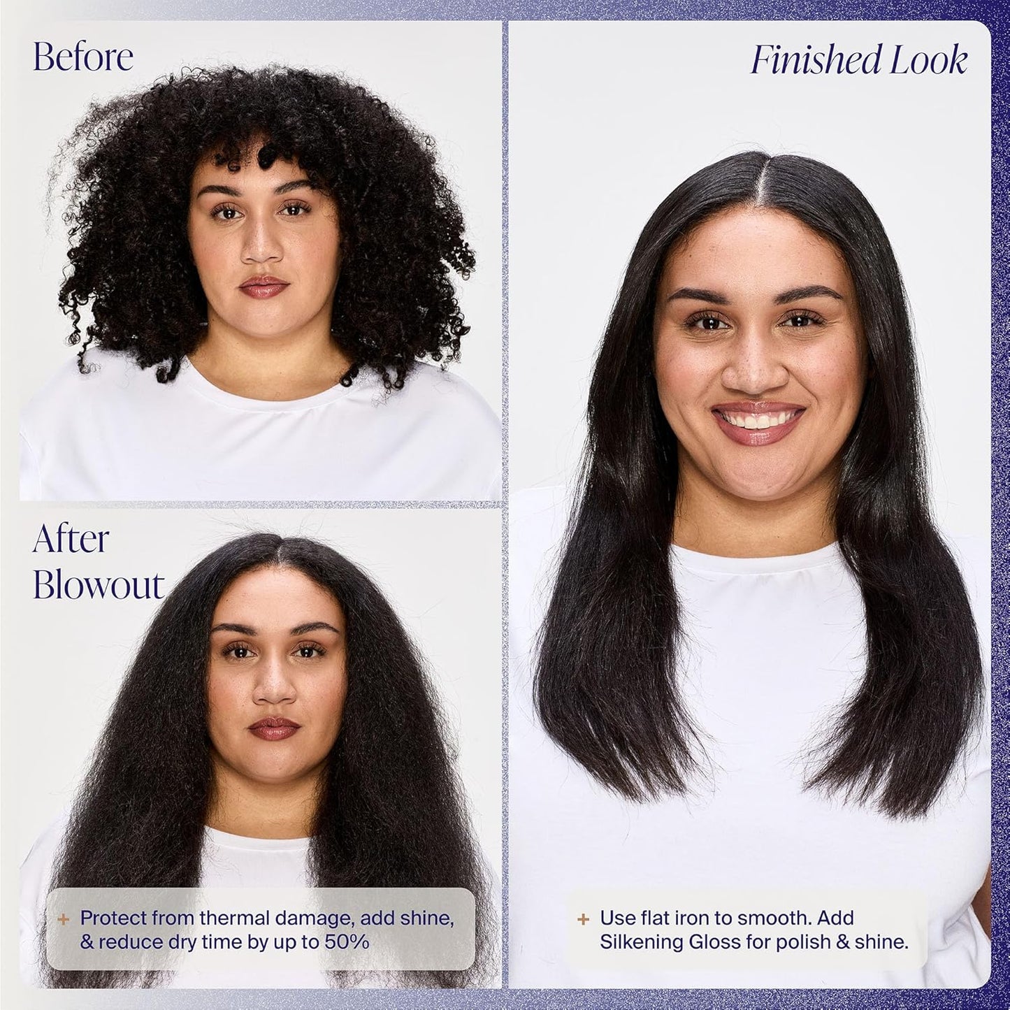 HotKenra Platinum Blow-Dry Spray | Time-Saving Heat Protectant | Detangles, Smooths, and Softens | Eliminates Frizz & Resists Humidity | Medium To Coarse Hair