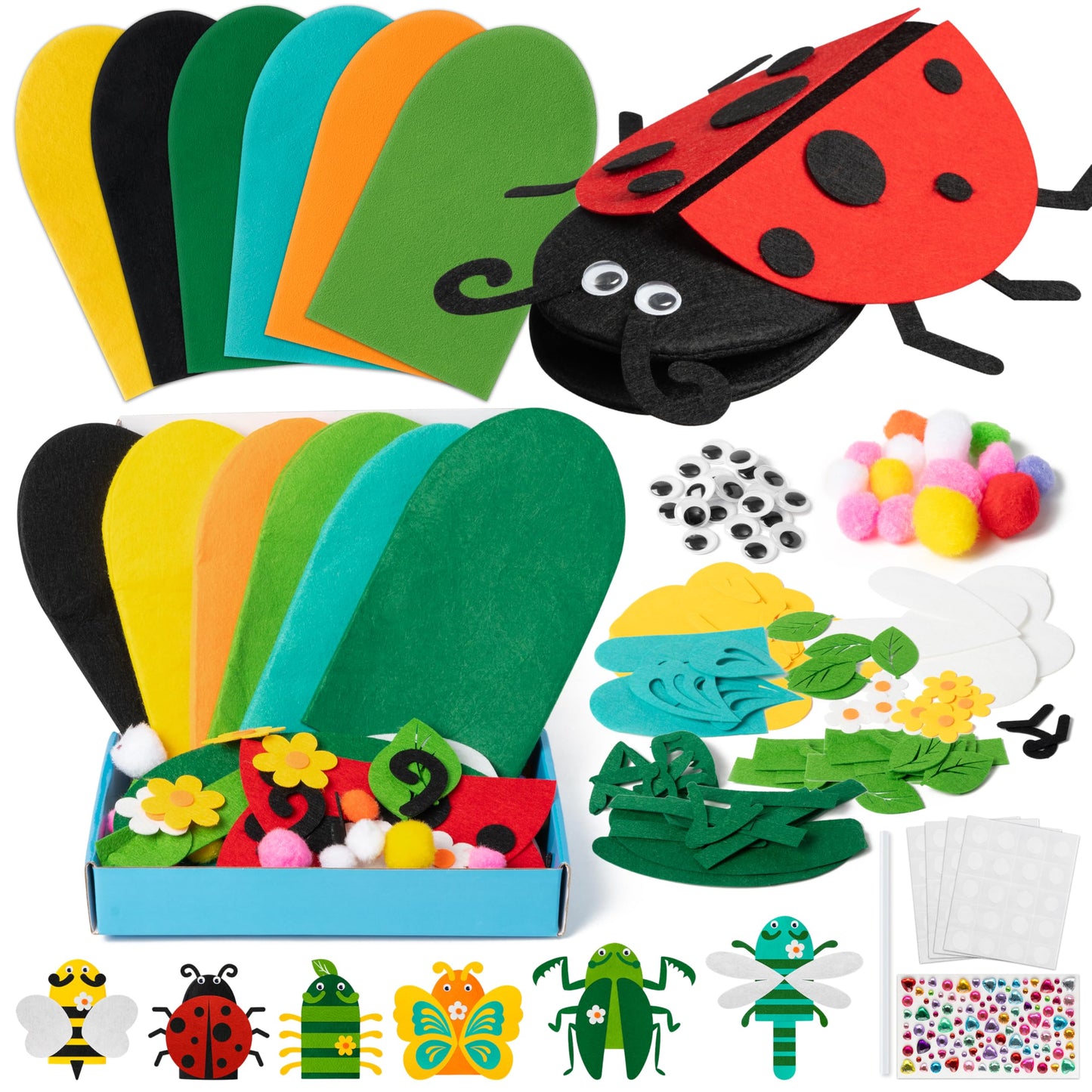 Hot WATINC Hand Puppet Making Kit, Felt Sock Puppet Toys for Kids (Animals) | 6 Styles, Make Your Own Storytelling & Role Play Crafts, Creative Group Activity, Party Favors & Gifts for Kids Ages 4-8