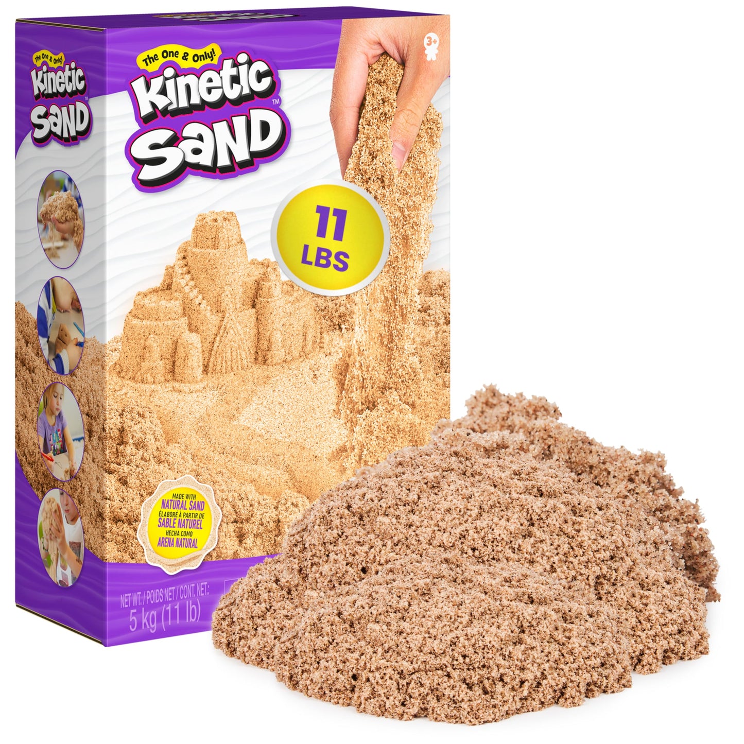 HotKinetic Sand 3.25lb Beach Sand Amazon Exclusive, Sensory Toys, Ages 3+