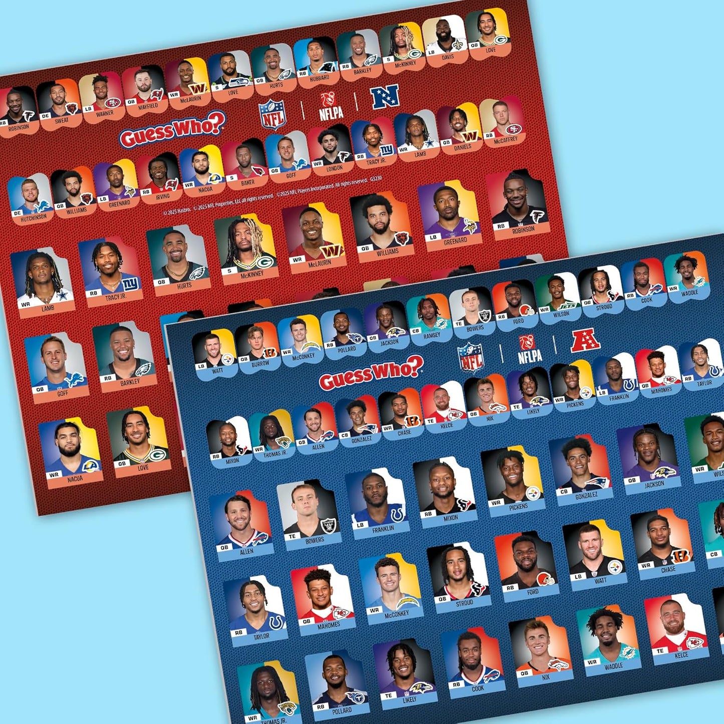 HotGuess Who? NFL Edition Board Game | Officially Licensed NFL Game for Kids and Families | Ages 6+ | 2 Players | 15 Mins. | Football Games