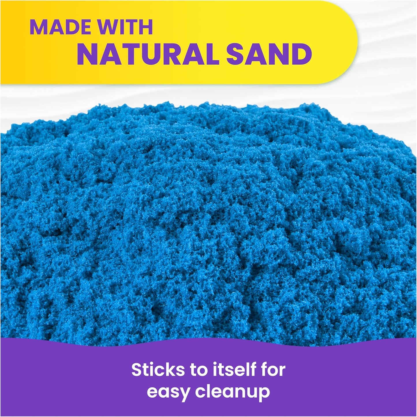 Hot Kinetic Sand 2.5lb Blue Amazon Exclusive, Moldable Sensory Toys, Ages 3+