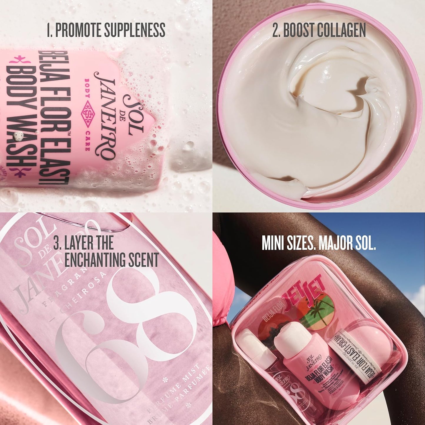 HotSol de Janeiro Jet Set | Travel Shower Kit | $40 value