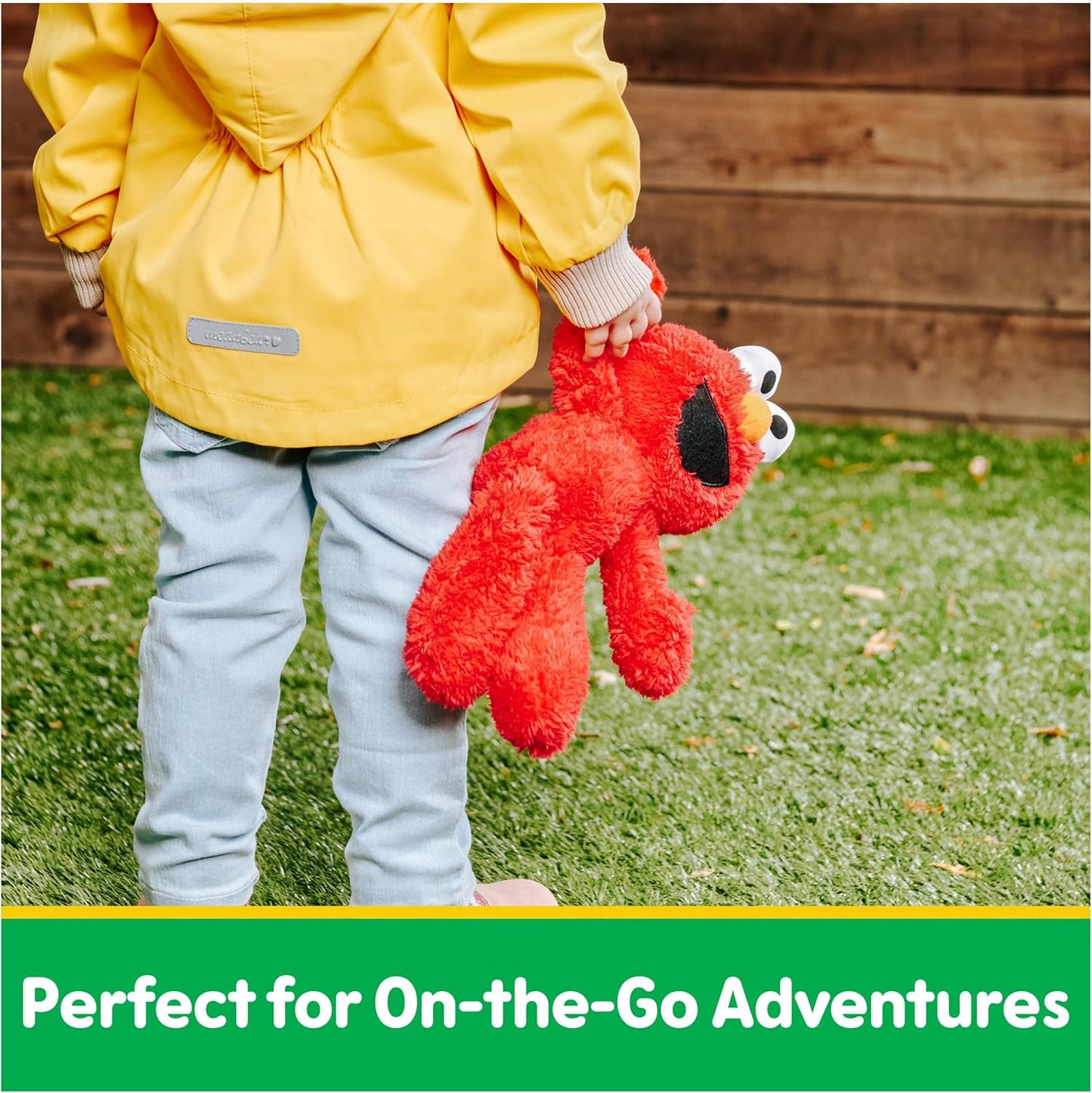 HotGUND Sesame Street Elmo Take Along Buddy 13-Inch Plush Toy for Ages 1+ | Soft Tactile Sensory Details Promote Pretend Play and Emotional Expression during Early Learning; Thoughtful Toddler Gift