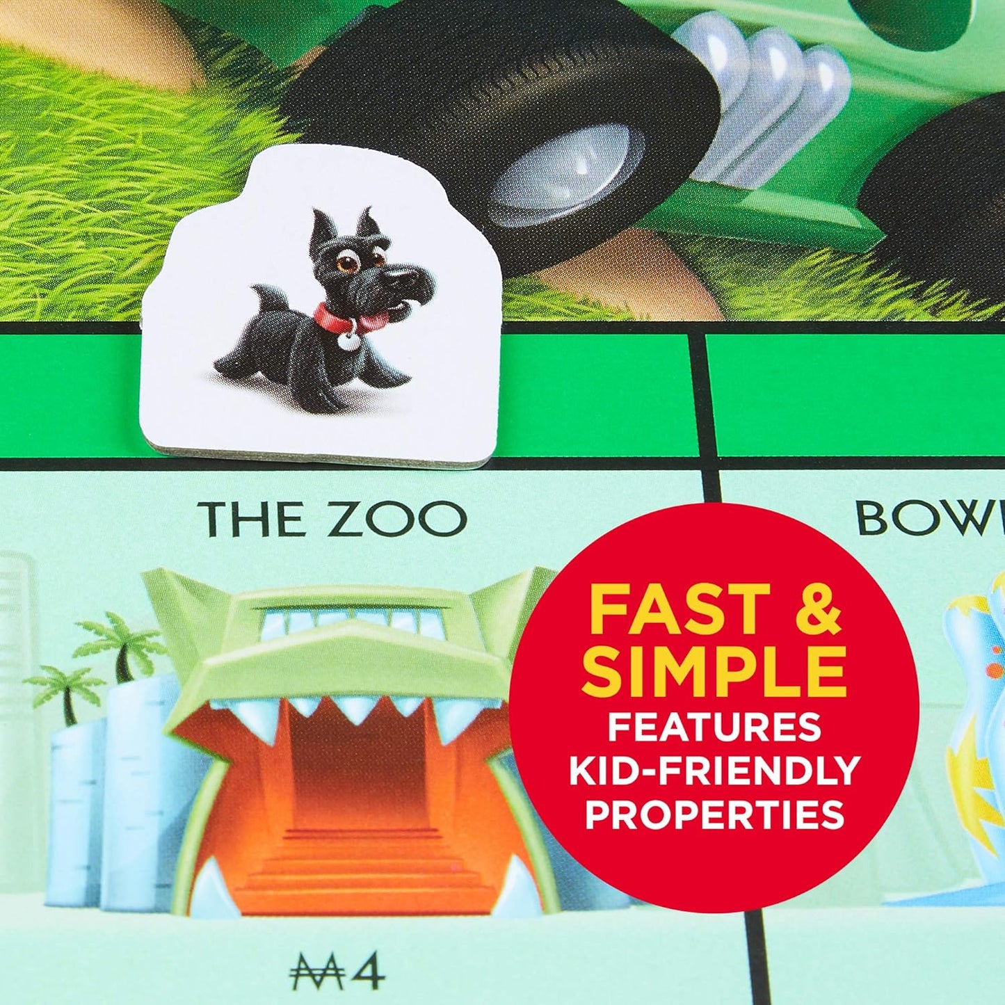 Hot Monopoly Junior Board Game for 4 Players, Ages 5 and up (Amazon Exclusive)