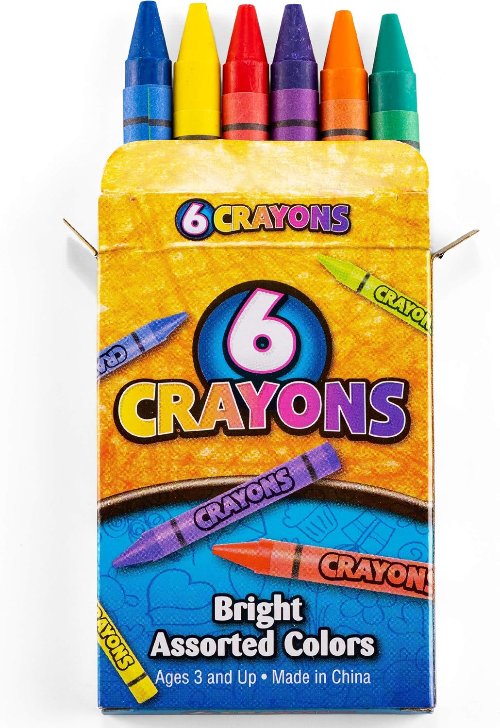 Hot Bedwina Bulk Crayons - Case of 120, 6-Packs Total 720 Crayons Bulk School Supplies for Kids, Toddlers, Teachers, Restaurants & Classrooms, Nontoxic Travel, Party Favors, Goody Bags, Stocking Stuffers