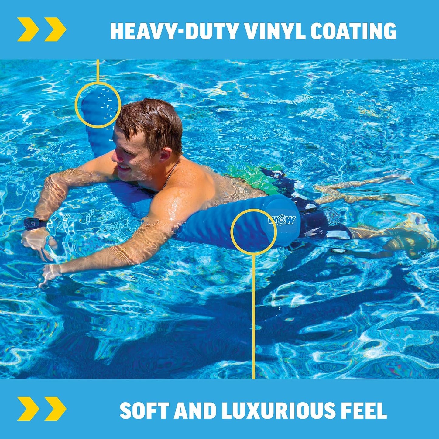 HotWorld of Watersports First Class Foam Pool Noodles for Swimming and Floating, Pool Floats, Lake Floats