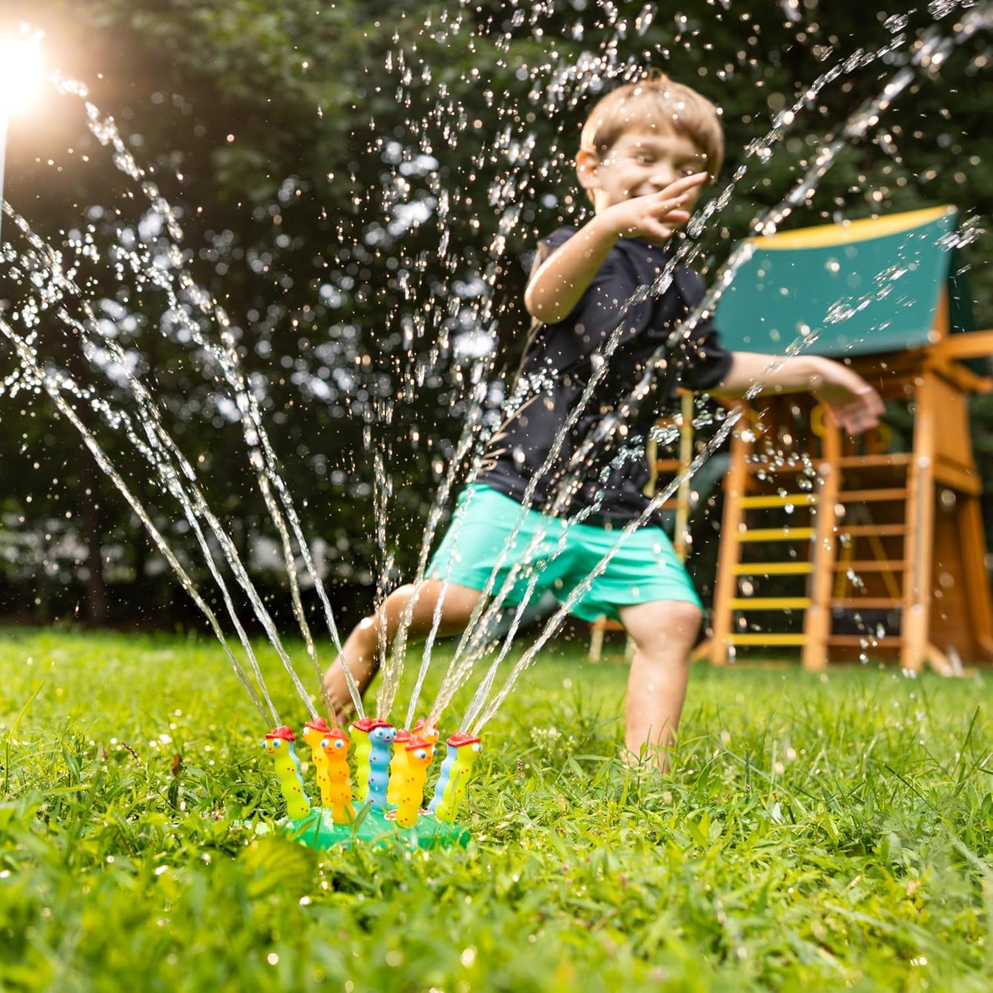 Hot Melissa & Doug Splash Patrol Sprinkler Outdoor Water Toy for Kids - Water Sprinkler for Kids and Sensory Play, Connects to Standard Garden Hose, Ages 3+