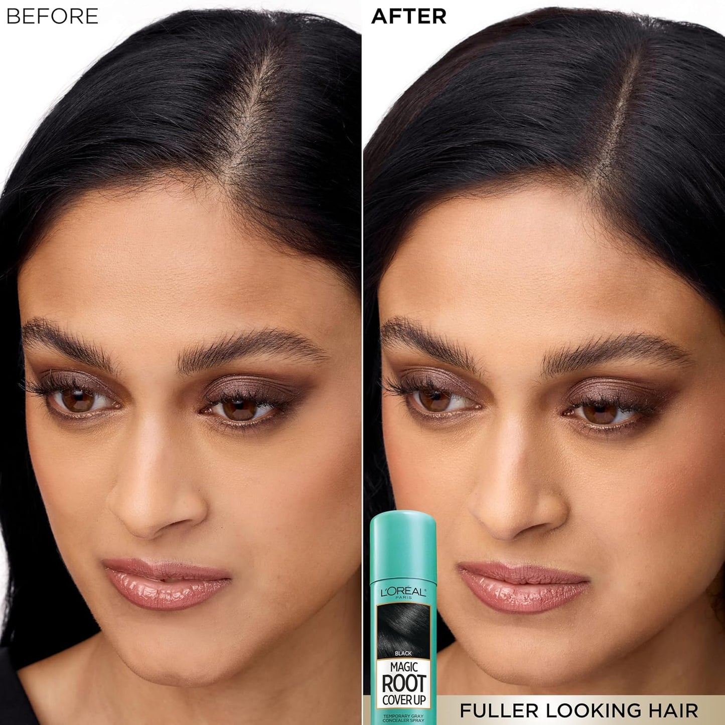 HotL'Oreal Paris Magic Root Cover Up Gray Hair Spray, 100% Gray Hair Coverage with Buildable, Lightweight, Transfer-Resistant, and Temporary Formula, Ammonia-Free, Dark Brown, 2 oz (2 Count)