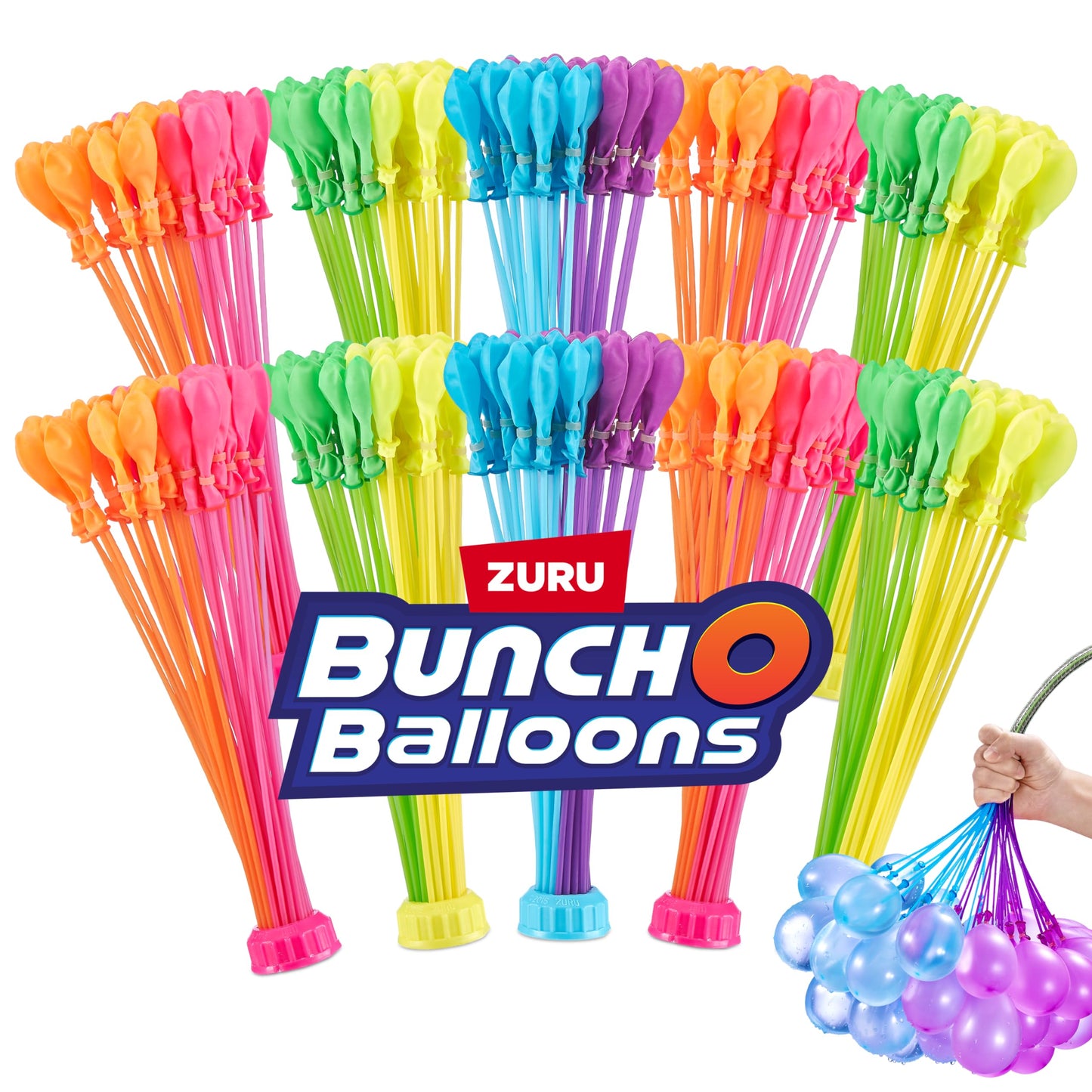 HotZURU BUNCH O BALLOONS - 350 Rapid-Fill Crazy Color Water Balloons (10 Pack) Amazon Exclusive