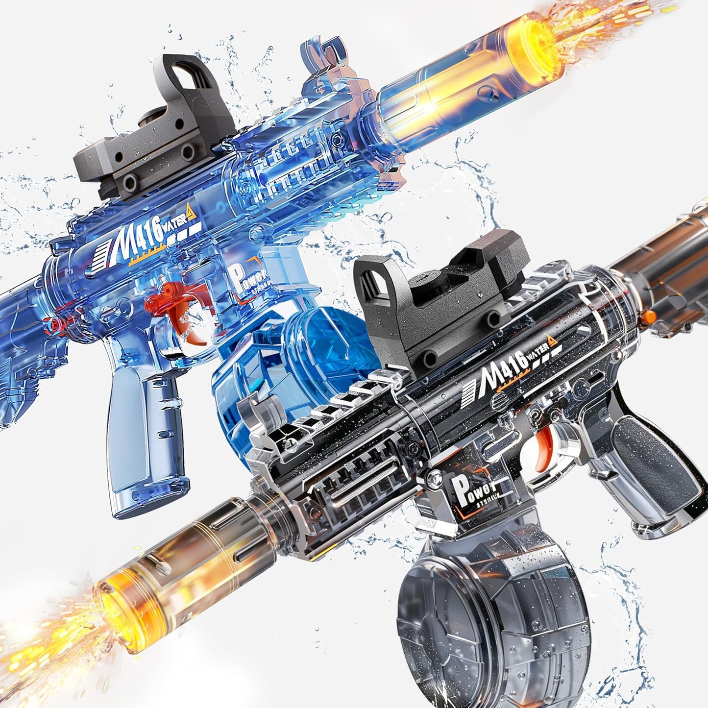 Hot 2 Pack Water Gun for Kids, Squirt Guns for Kids with LED Light & 25 FT Shooting Range, Large Capacity No Leak Water Gun, Summer Swimming Pool Beach Outdoor Water Fighting Parties Toys