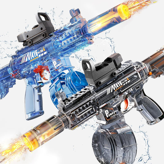 Hot 2 Pack Water Gun for Kids, Squirt Guns for Kids with LED Light & 25 FT Shooting Range, Large Capacity No Leak Water Gun, Summer Swimming Pool Beach Outdoor Water Fighting Parties Toys