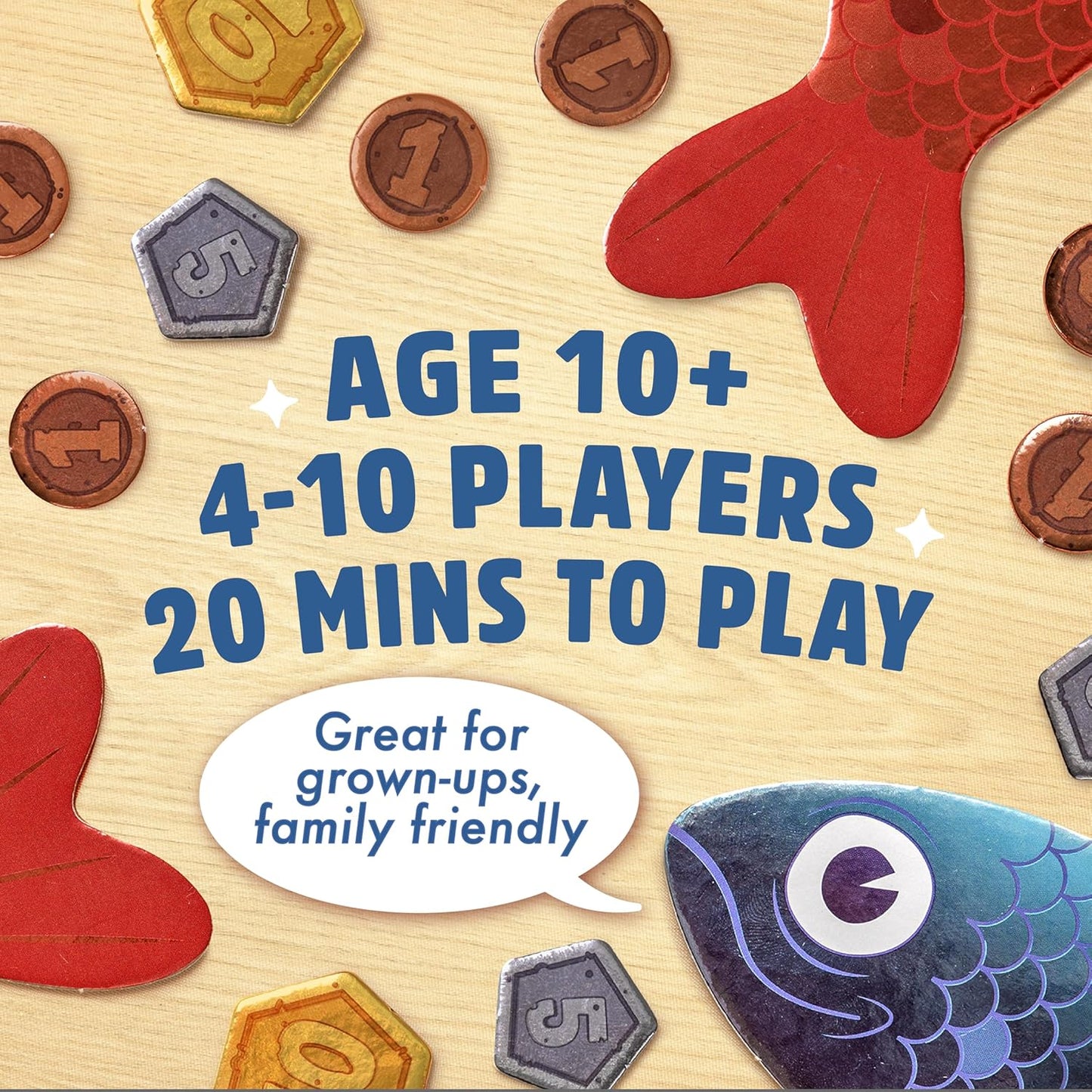 Hot Sounds Fishy Amazon Exclusive Trivia Party Game, Age 10+ | Bluffing Beats Brains, Different Every Time, Know It or Make It Up, Ages 8+, Fun for Kids & Adults, Great for Cookouts