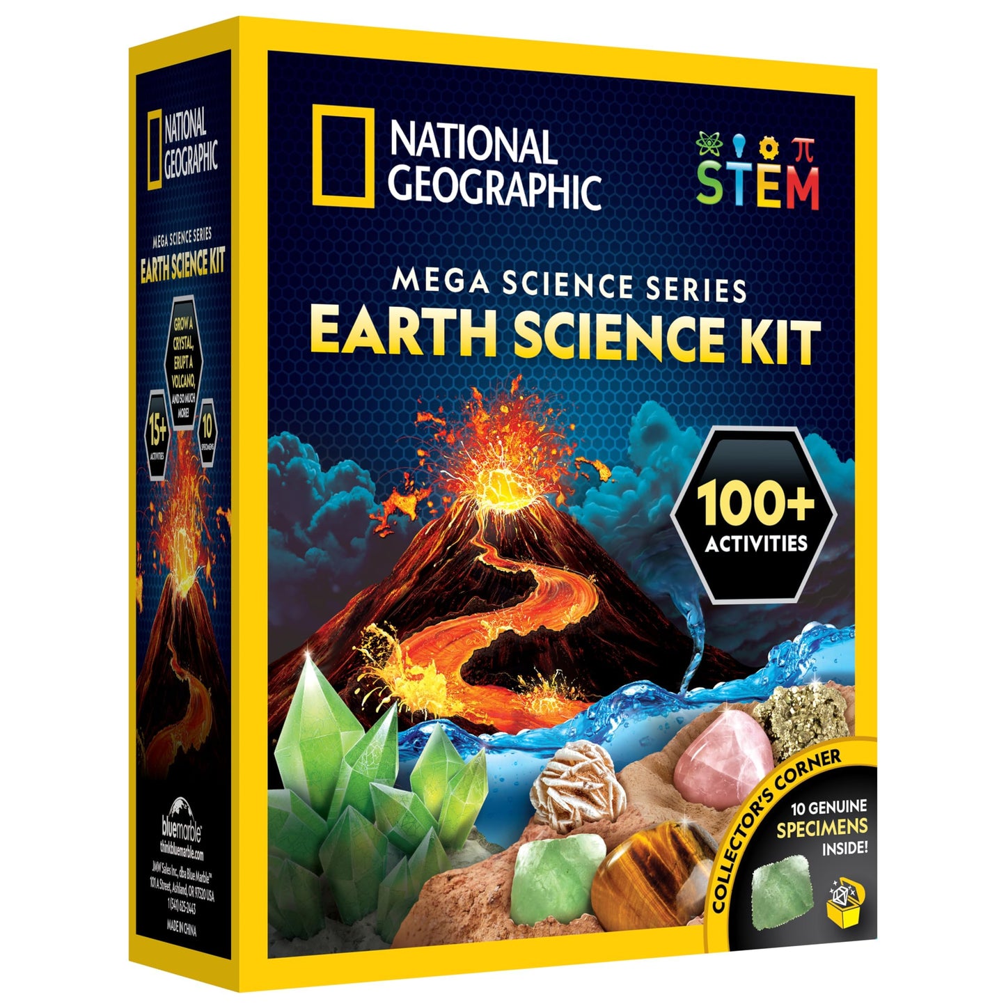 Hot National Geographic Earth Science Kit with 100+ Activities for Kids 8-12 | Crystal Growing, Volcano Experiments, Rock Collection, Earth Science Activities, STEM Projects, Birthday Gift