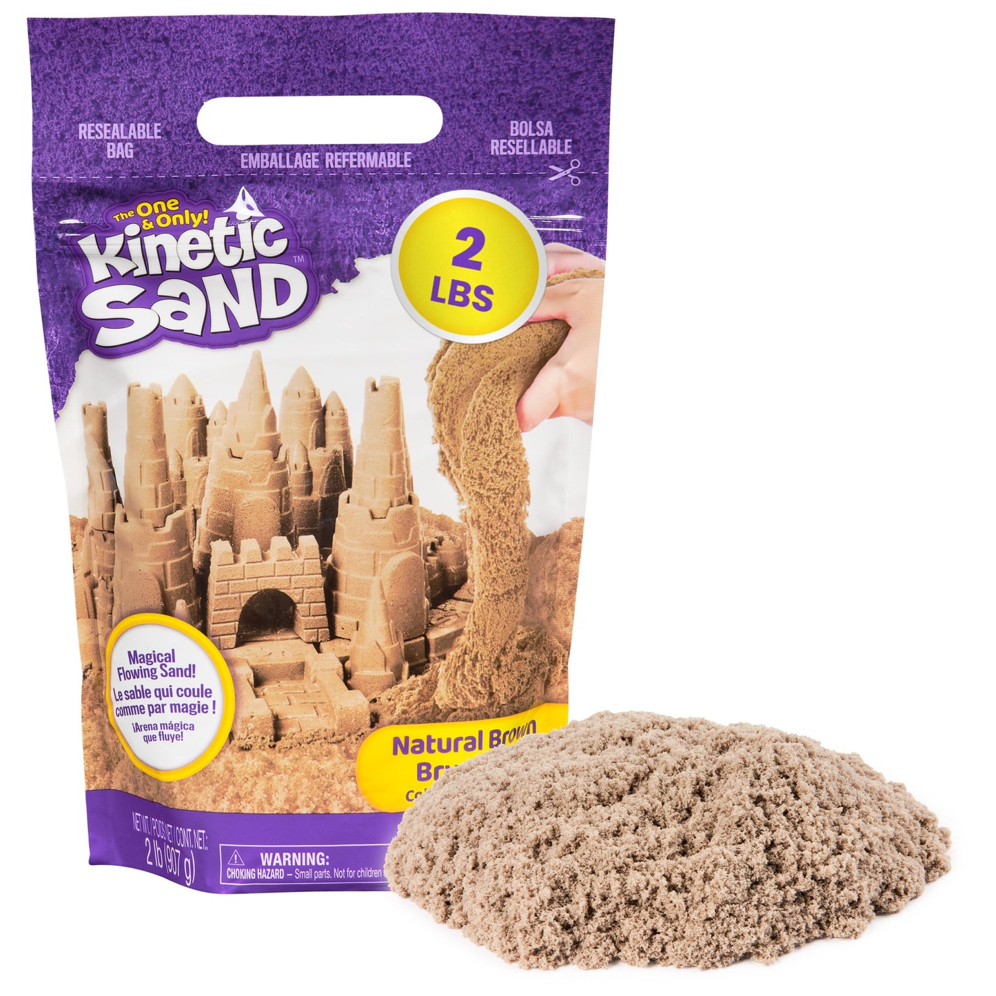HotKinetic Sand 3.25lb Beach Sand Amazon Exclusive, Sensory Toys, Ages 3+