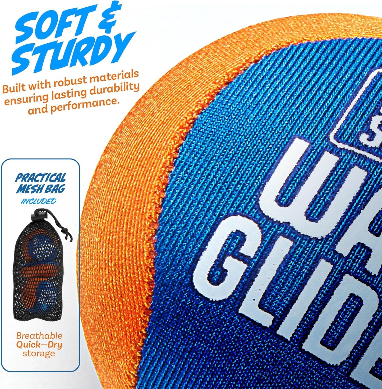 Hot HydroSport Skipping Water Balls - Pool Ball - Beach Toys for Kids Ages 8-12 - Lake Skip, Skee, Fly Swimming Game Adults, Boys, Teens, & Family - Water Toy for Kid - Cool Fun Summer