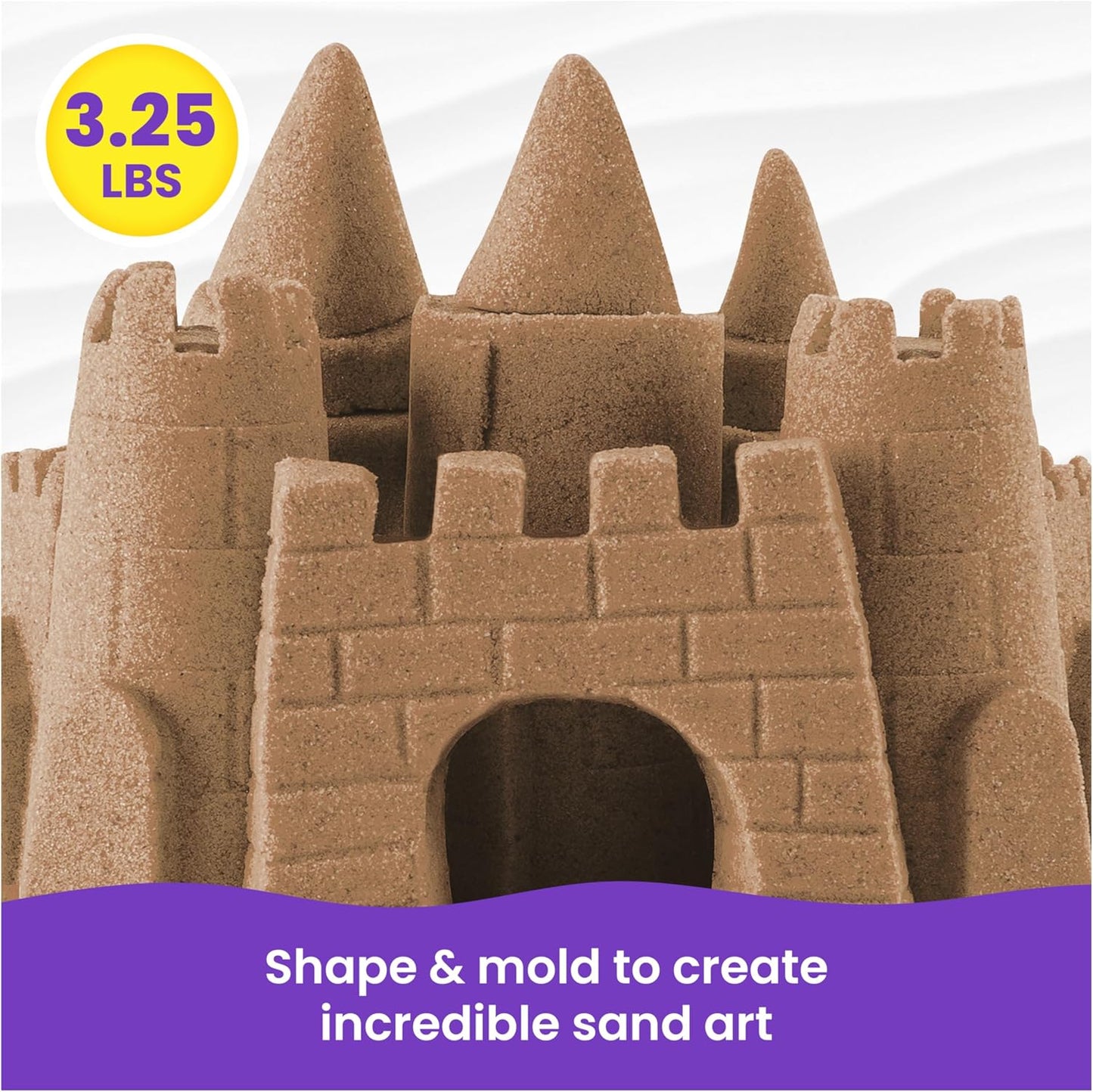 HotKinetic Sand 3.25lb Beach Sand Amazon Exclusive, Sensory Toys, Ages 3+