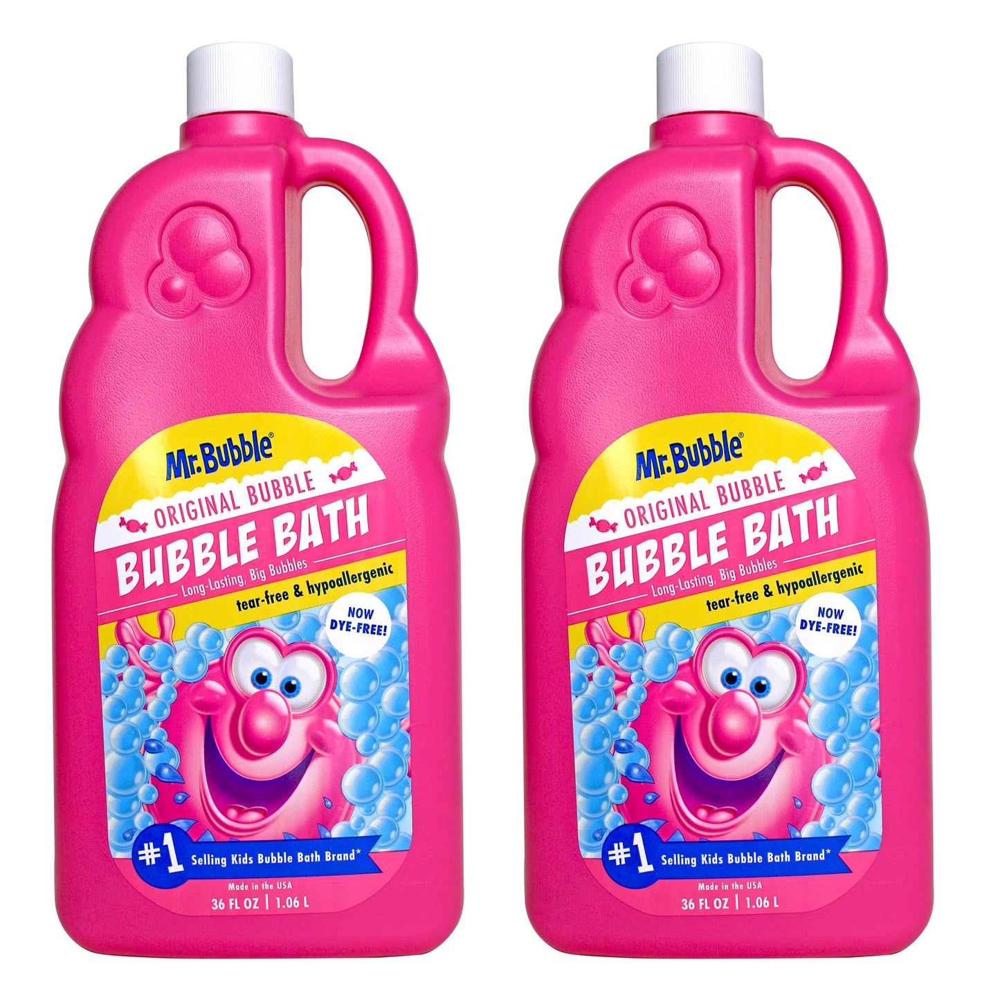 HotMr. Bubble Extra Gentle Bubble Bath - Hypoallergenic, Tear Free Bubble Bath Solution Perfect for Sensitive Skin (Pack of 2 Bottles, 16 fl oz Each)