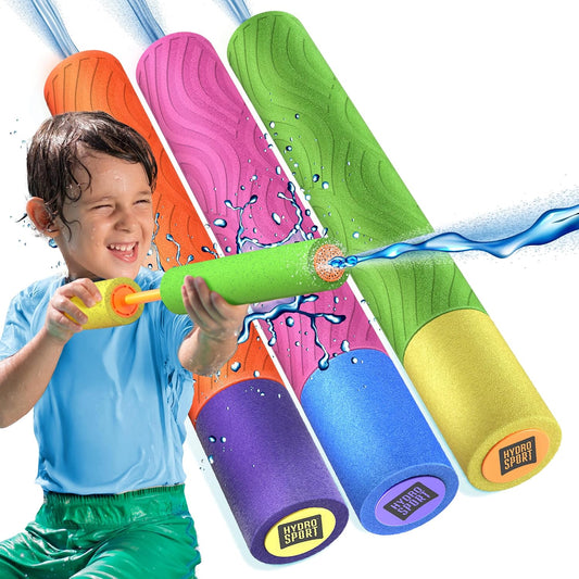 HotWater Guns For Kids - Outdoor Water Toys - Pool Toys for Kids Ages 4-8, 6-8, 8-10, 8-12 - Squirt Gun Blaster - Pool Games - Backyard Summer Party Activities - Kid Swim Toy for Girls, Boys, Teen - 3 Pk