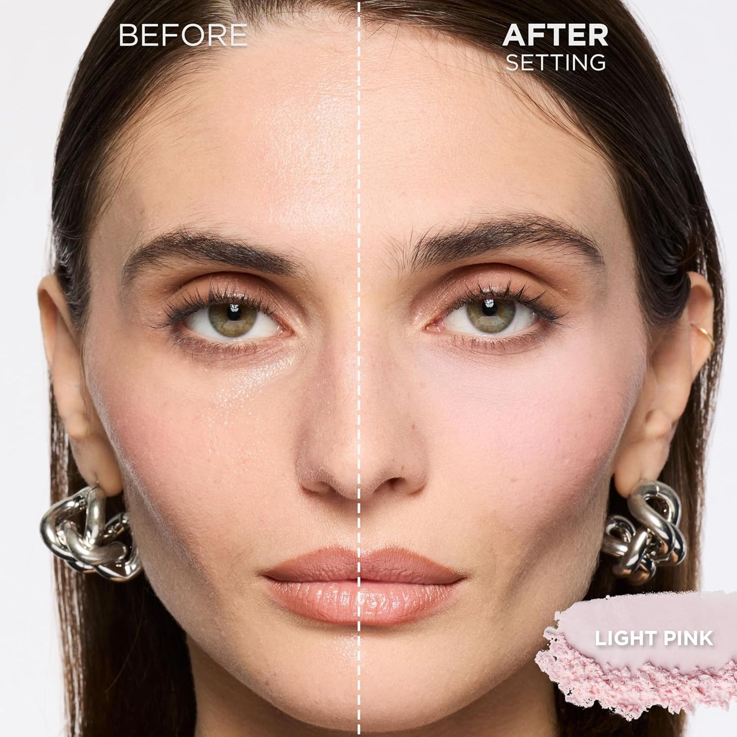 HotL'Oreal Paris Infallible Blur-fection Longwear Loose Setting Powder, Blurring Face Powder With Up to 24HRs of Wear, Brightening Light Pink, 1 Kit