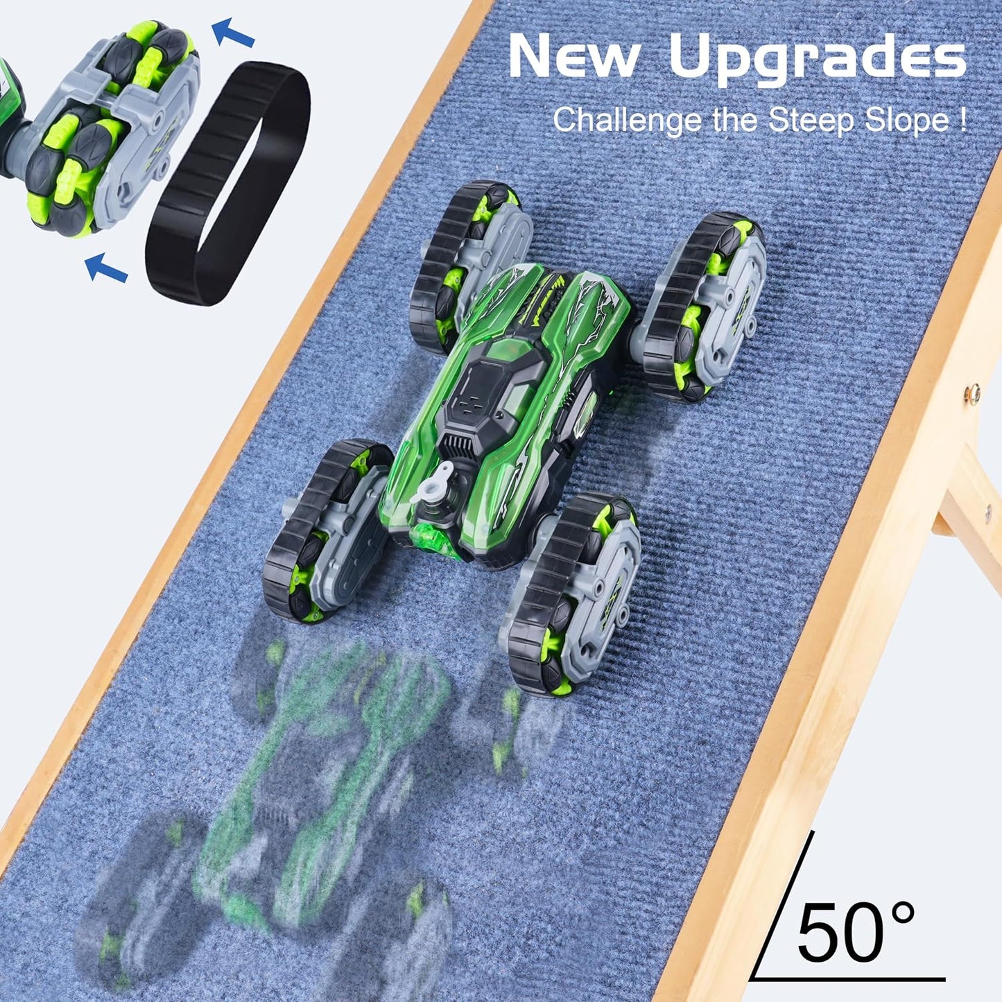 HotNEXBOX 8WD Remote Control Car Toys for Kids, Gesture Sensing RC Stunt Truck | Birthday Gifts, Great for Boys Age 6-12, Cool Toys with Lights Music Spray, Transformable & Durable