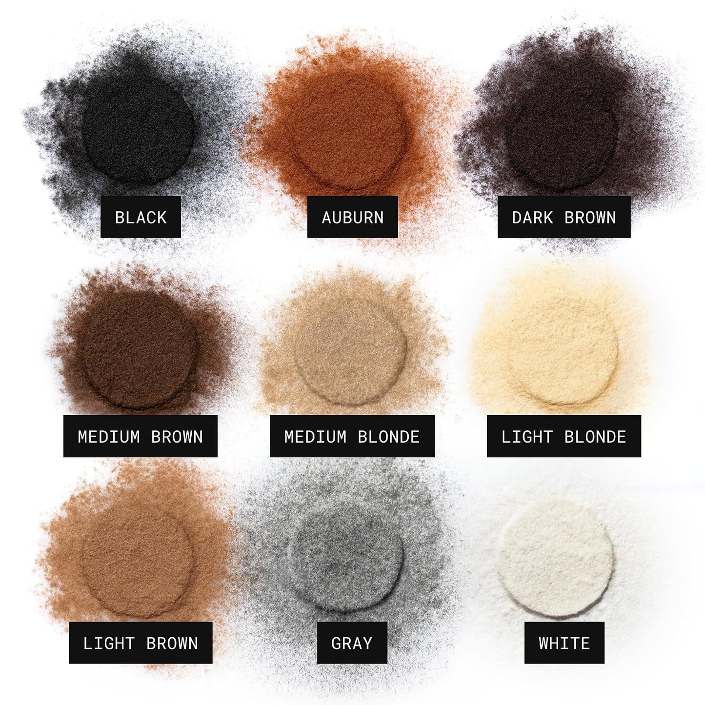HotToppik Hair Building Fibers, Fill In Fine or Thinning Hair Instantly Thicker, Fuller Looking Hair 9 Shades,4 size options