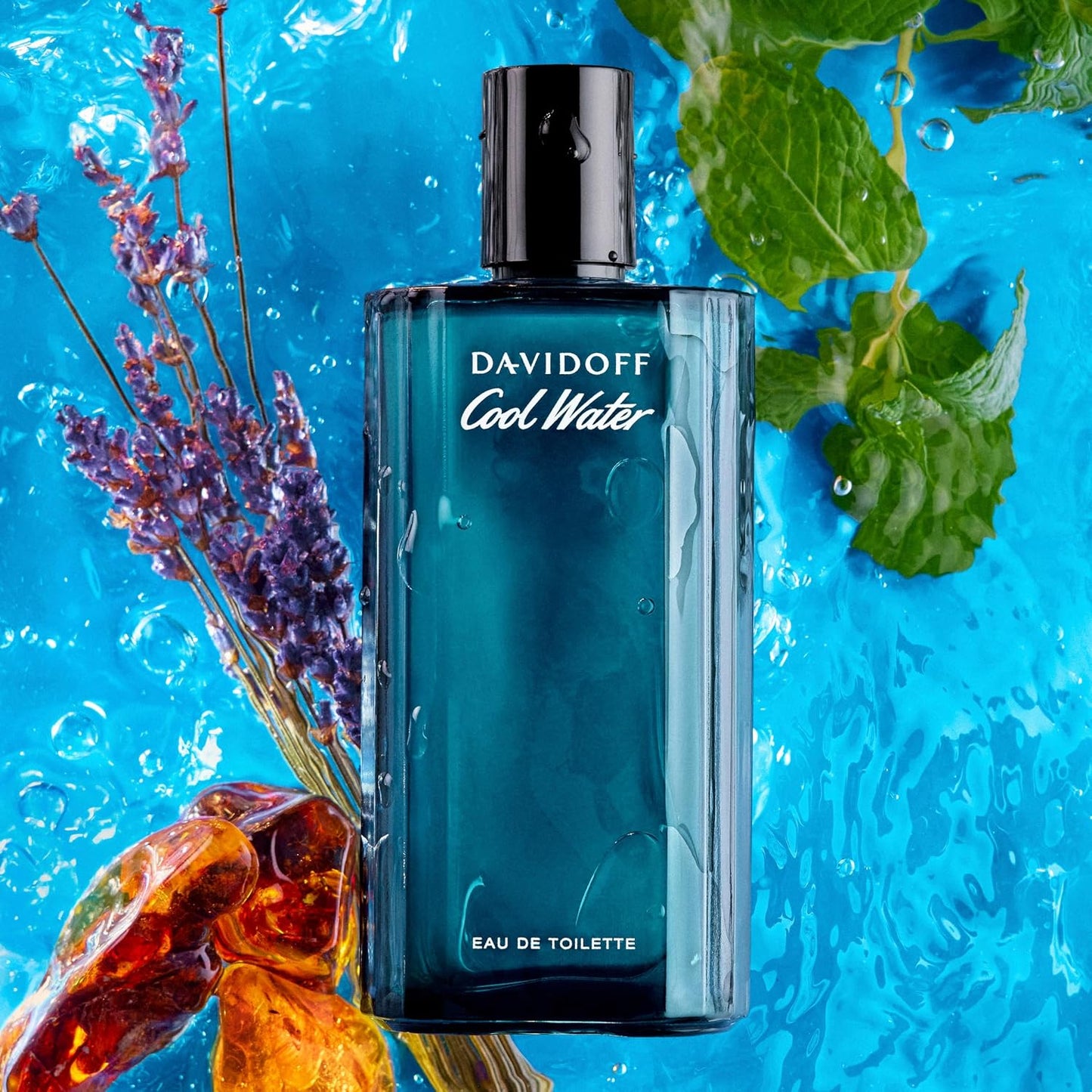 Hot Davidoff Cool Water Eau de Toilette – Aromatic Men's Cologne – With Notes of Coriander, Mint, Lavender & Amber – Long Lasting Fragrance