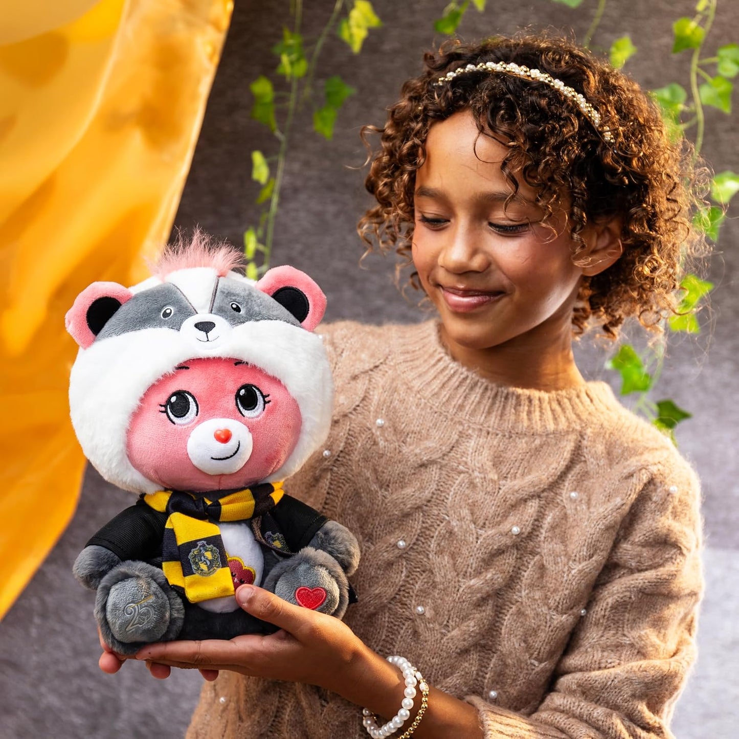 Hot Harry Potter x Care Bears - Hufflepuff House Love-a-Lot Bear 12" Plush