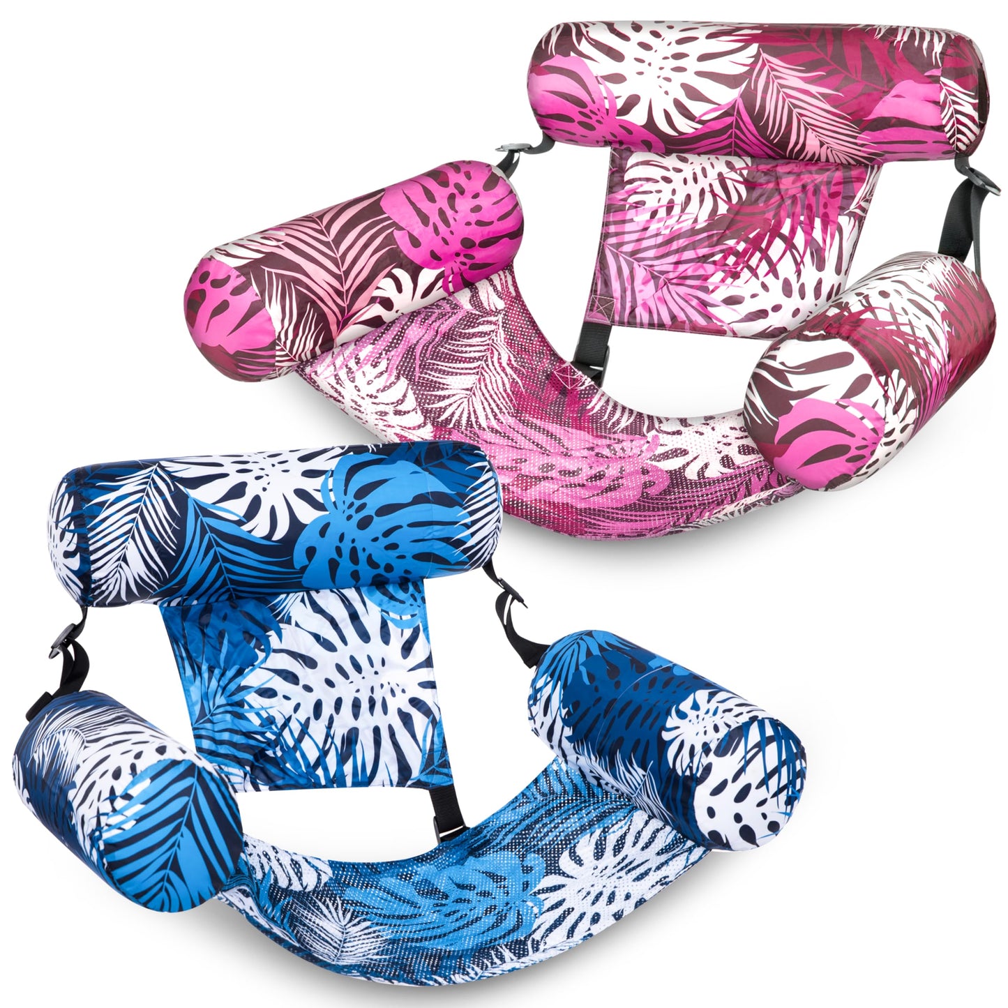 Hot SLOOSH Inflatable Pool Floats Adult,2 Packs Floating Lounge Chairs,Blow up Pool Noodles for Adult Heavy Duty,Floating Chair for Party Summer Water Beach Lake Fun