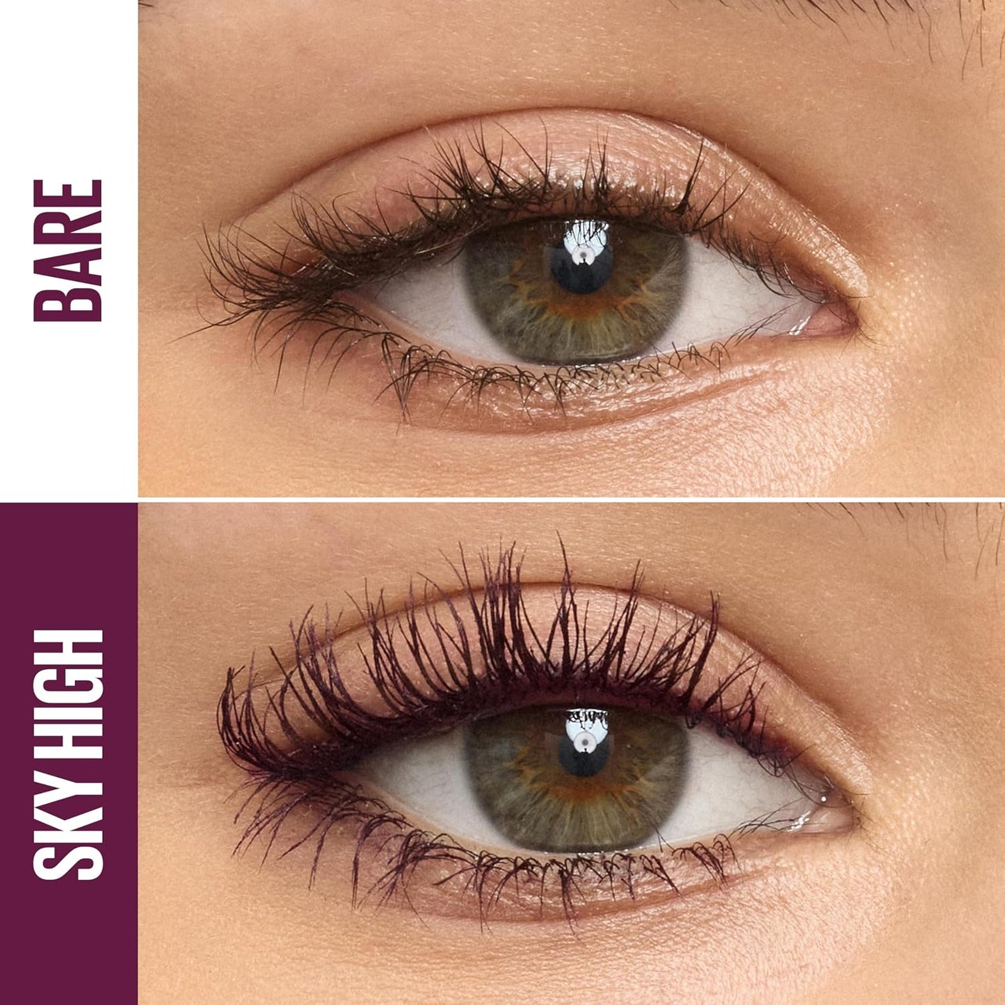 HotMaybelline Lash Sensational Sky High Mascara Makeup, Volumizing, Lengthening, Defining, Curling, Multiplying, Buildable, Washable Formula, Burgundy Haze, 1 Count