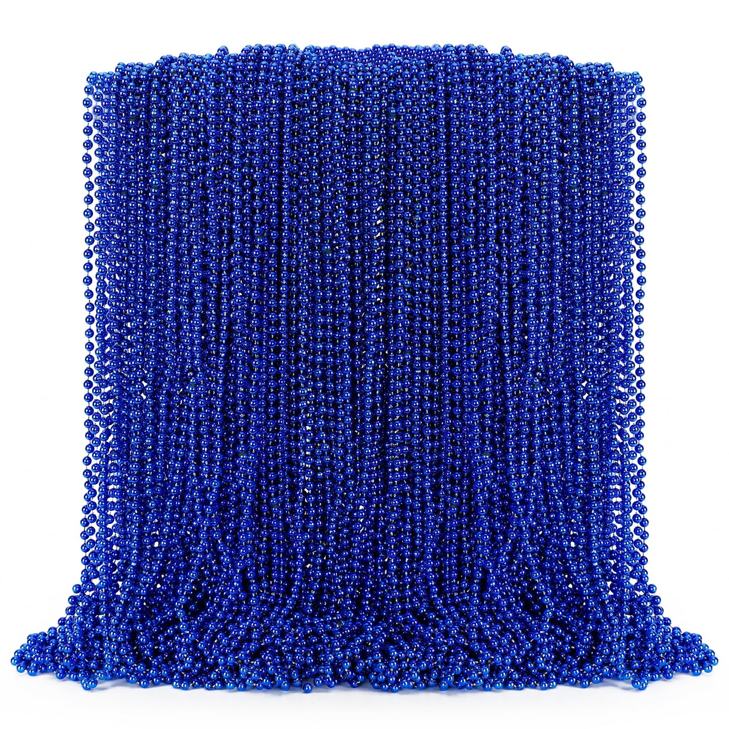 Hot100PCS 4th of July Accessories, 250th Anniversary Patriotic Beads Necklace Bulk, Fourth of July Red Blue Silver Necklace Party Favors, Beads for Veterans Day Parade Party Celebration Favors Decor